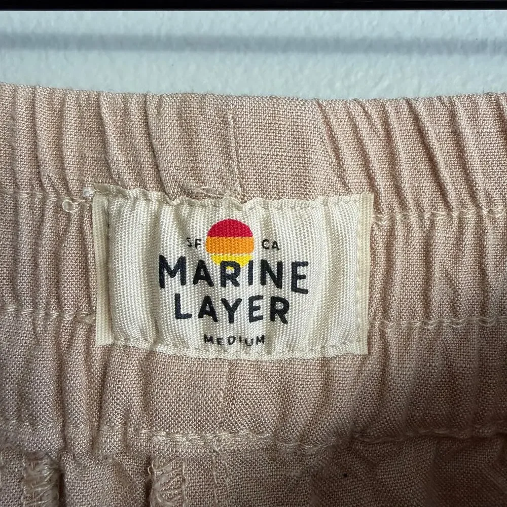 Marine Layer Allison Trouser Wide Leg Pants in Taupe Size Medium - Picture 5 of 10